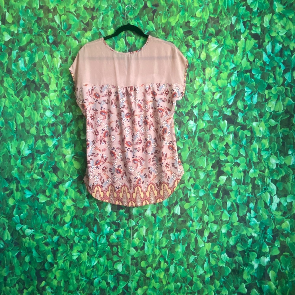 Floral Pink Women's Top - Picture 4 of 4